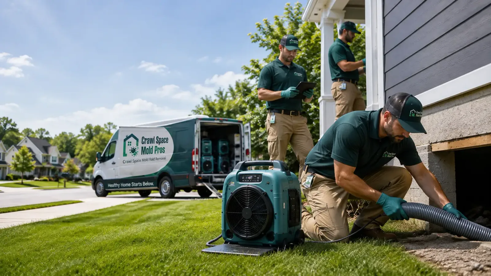 Crawl Space Mold Removal in Howard, KS